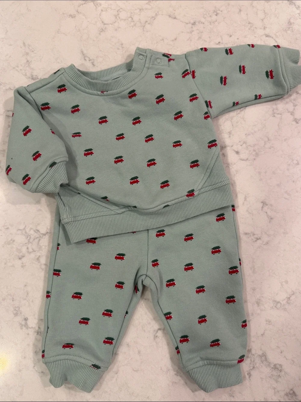 3 month holiday wear including Cozy Brown Sherpa Footed One-Piece